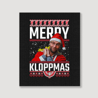 Merry Kloppmas Jurgen Klopp Lfc Christmas Design Classic Portrait Canvas Print | Artistshot