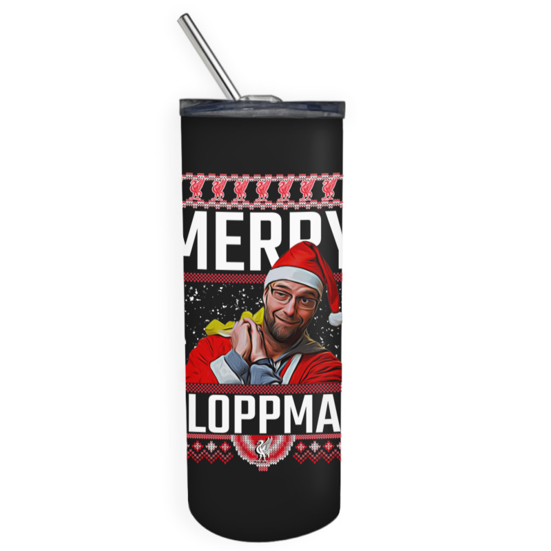 Merry Kloppmas Jurgen Klopp Lfc Christmas Design Classic Skinny Tumbler | Artistshot