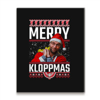 Merry Kloppmas Jurgen Klopp Lfc Christmas Design Classic Metal Print Vertical | Artistshot