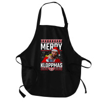 Merry Kloppmas Jurgen Klopp Lfc Christmas Design Classic Medium-length Apron | Artistshot