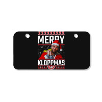 Merry Kloppmas Jurgen Klopp Lfc Christmas Design Classic Bicycle License Plate | Artistshot