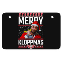 Merry Kloppmas Jurgen Klopp Lfc Christmas Design Classic Atv License Plate | Artistshot