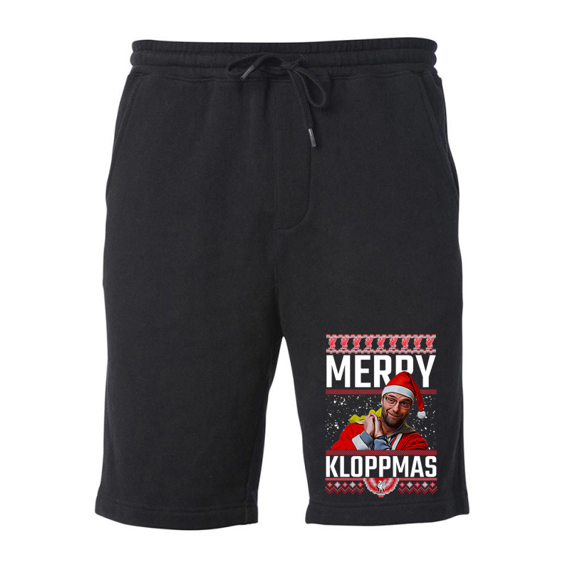 Merry Kloppmas Jurgen Klopp Lfc Christmas Design Classic Fleece Short | Artistshot