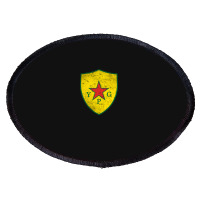 Ypg Peoples Protection Units Distressed Oval Patch | Artistshot