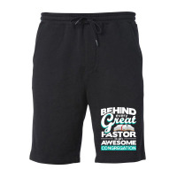 An Awesome Congregation - Pastor Preacher Minister Fleece Short | Artistshot