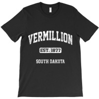 Vermillion South Dakota Sd Vintage State Athletic Style Tank Top T-shirt | Artistshot