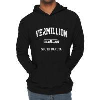 Vermillion South Dakota Sd Vintage State Athletic Style Tank Top Lightweight Hoodie | Artistshot