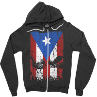 Cock Fight Gallos Gallero Fighting Rooster Puerto Rico Flag Zipper Hoodie | Artistshot