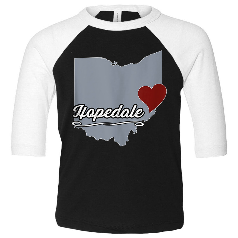 Hopedale   Ohio  Oh City State Usa   Cute Souvenir   Tank Top Toddler 3/4 Sleeve Tee by cm-arts | Artistshot