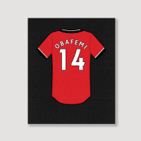 Michael Obafemi Jersey Classic Portrait Canvas Print | Artistshot