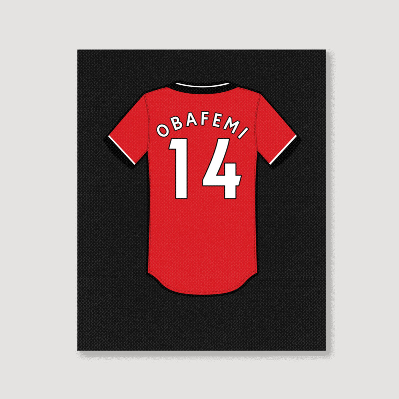 Michael Obafemi Jersey Classic Portrait Canvas Print | Artistshot