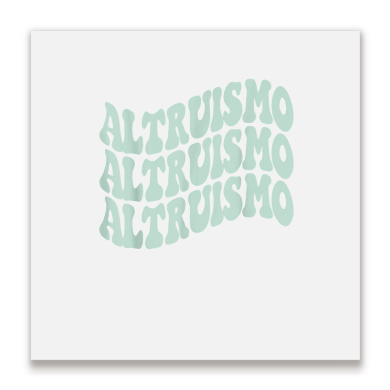 Altruismo   School Spirit Wavy Stacked T Shirt Metal Print Square | Artistshot