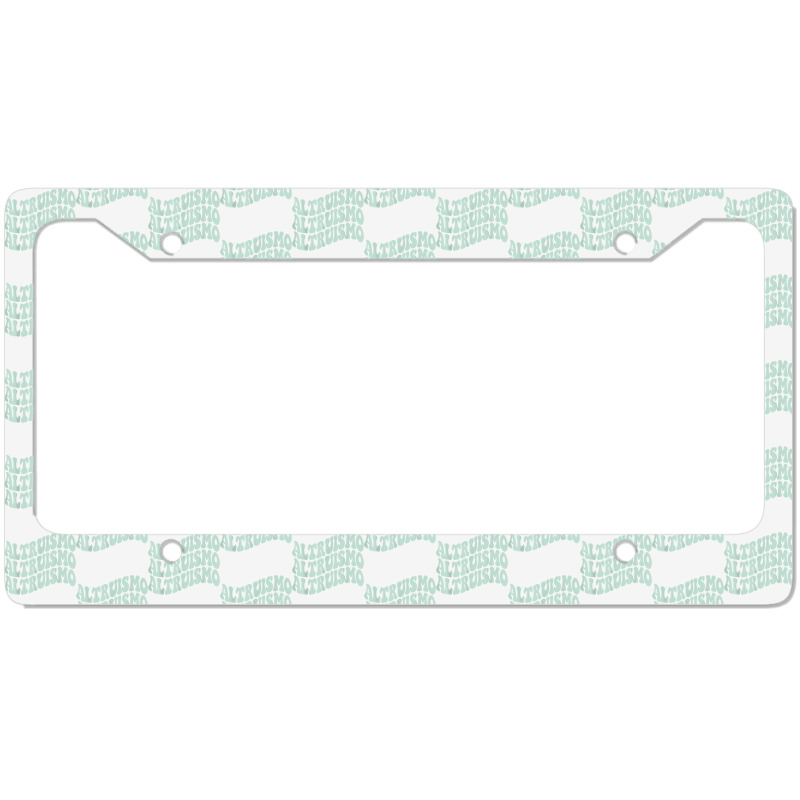 Altruismo   School Spirit Wavy Stacked T Shirt License Plate Frame | Artistshot