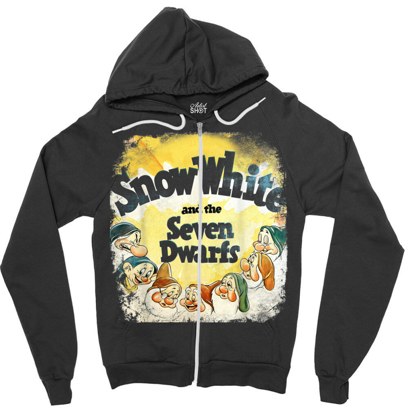 Snow White And The Seven Dwarfs Classic Poster Zipper Hoodie | Artistshot