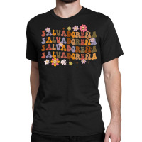 Salvadorena Retro Groovy Salvador Salvadorenan Latina Latinx T Shirt Classic T-shirt | Artistshot