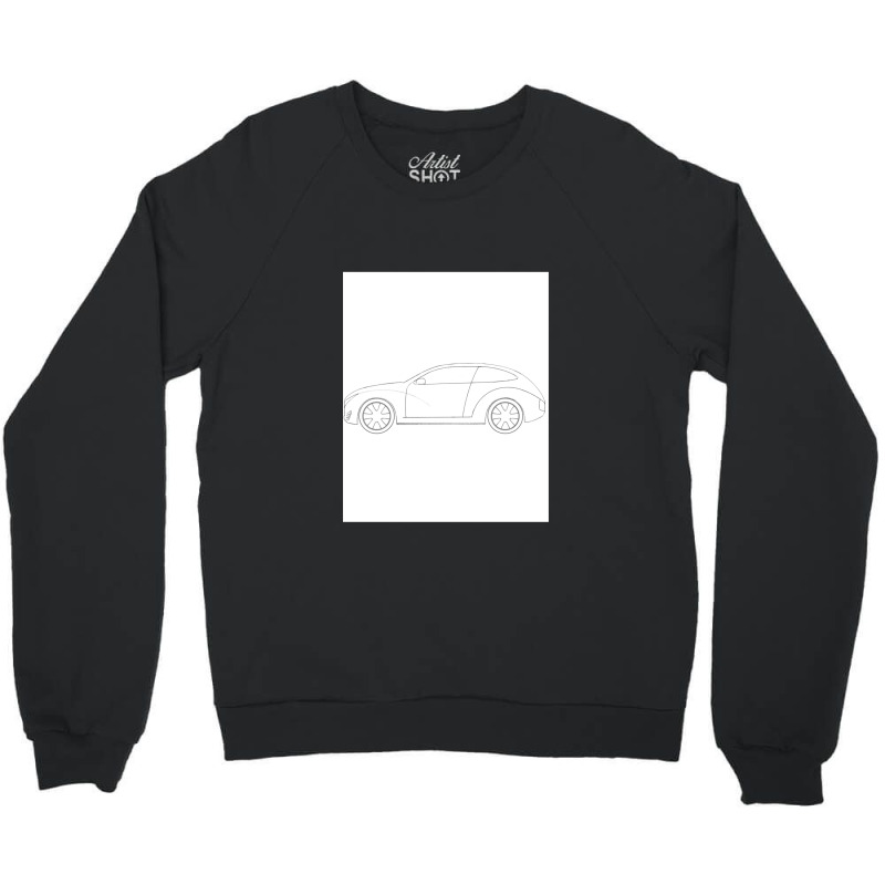 Car Technical Drawing - Shooting Brake Crewneck Sweatshirt | Artistshot