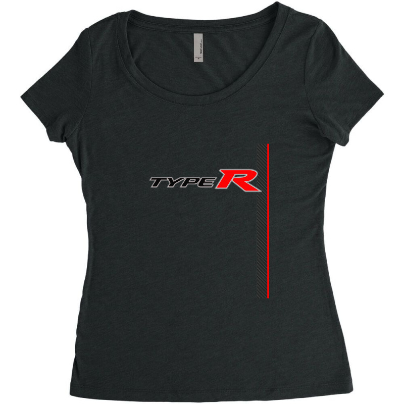 Carbon Type R Racing Stripe Women's Triblend Scoop T-shirt by KrystalFesperman | Artistshot