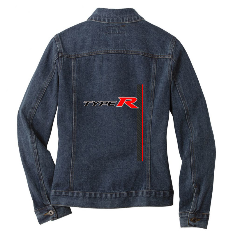 Carbon Type R Racing Stripe Ladies Denim Jacket by KrystalFesperman | Artistshot