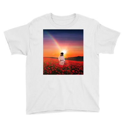 Fall To The Red Planet Youth Tee Designed By Rapart