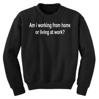 Am I Working From Home Or Living At Work T Shirt Youth Sweatshirt | Artistshot