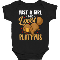 Just A Girl Who Loves Platypus   Marine Biologist Zookeeper T Shirt Baby Bodysuit | Artistshot