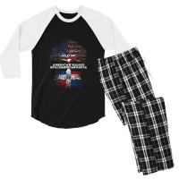 American Raised With Dominican Roots Republic Men's 3/4 Sleeve Pajama Set | Artistshot