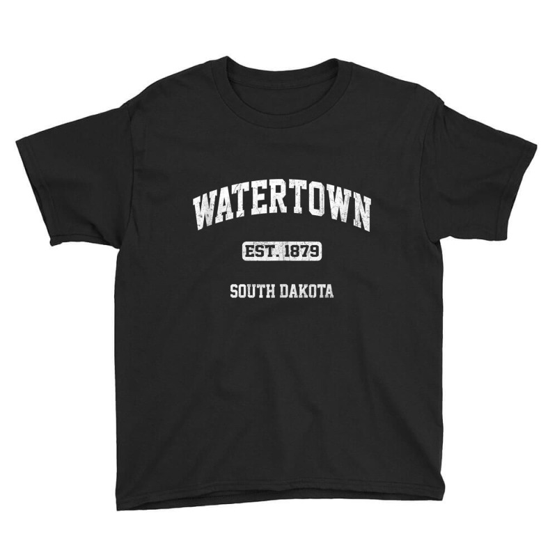 Watertown South Dakota Sd Vintage State Athletic Style Tank Top Youth Tee by cm-arts | Artistshot