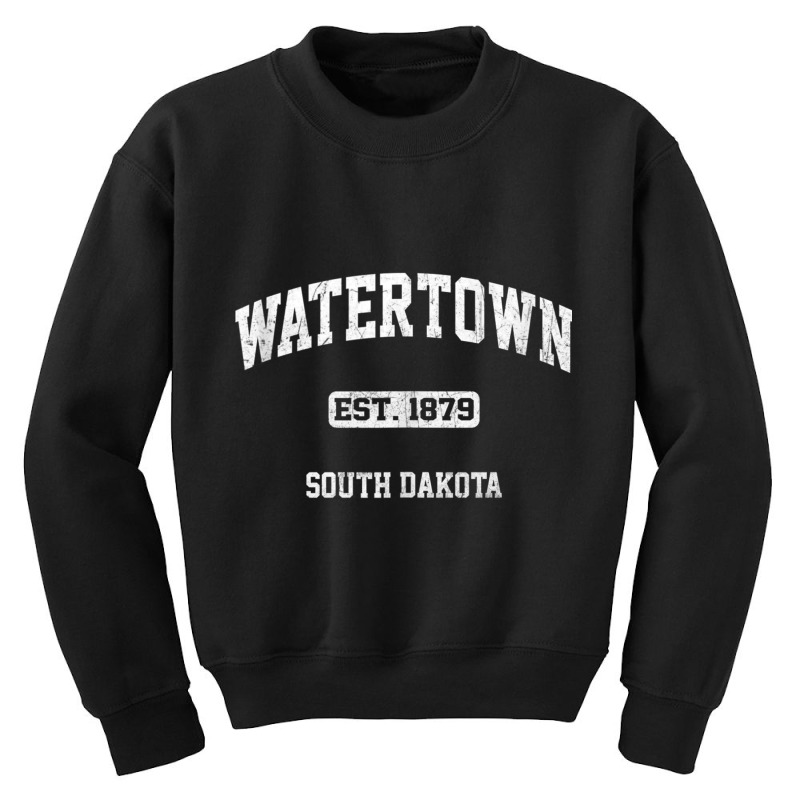 Watertown South Dakota Sd Vintage State Athletic Style Tank Top Youth Sweatshirt by cm-arts | Artistshot