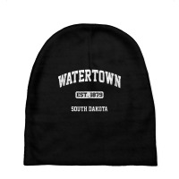 Watertown South Dakota Sd Vintage State Athletic Style Tank Top Baby Beanies | Artistshot