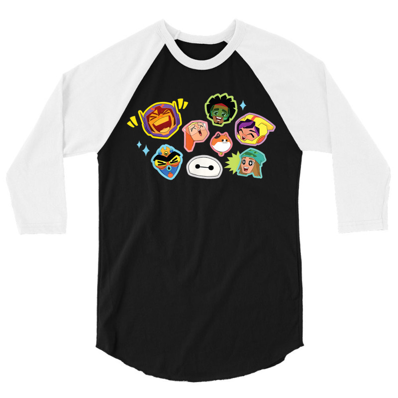 Big Heros 6 Baymax And Hiro Superheroses Kawaii 3/4 Sleeve Shirt | Artistshot