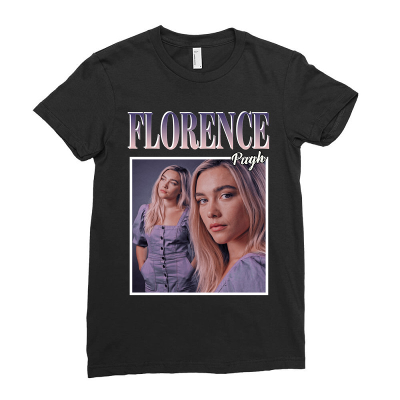 Day Gift For Florence Pugh 90s Vintage Gifts For Music Fans Ladies Fitted T-Shirt by cm-arts | Artistshot