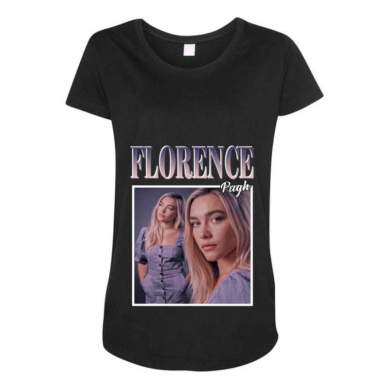 Day Gift For Florence Pugh 90s Vintage Gifts For Music Fans Maternity Scoop Neck T-shirt by cm-arts | Artistshot