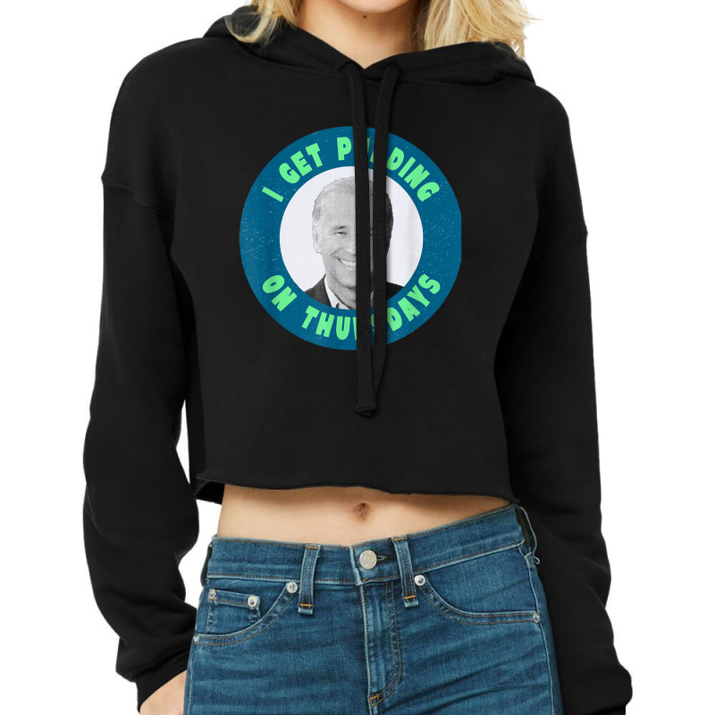 Political Satire And Sarcasm Sleepy Joe Biden Cropped Hoodie by cm-arts | Artistshot