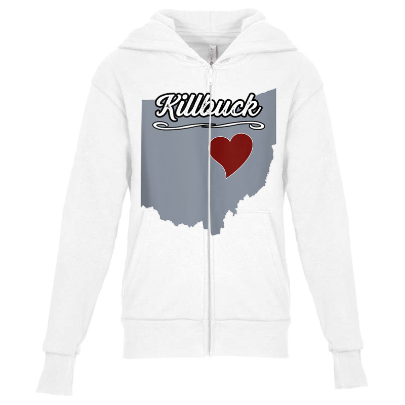 Killbuck   Ohio  Oh City State Usa   Cute Souvenir   Tank Top Youth Zipper Hoodie by cm-arts | Artistshot