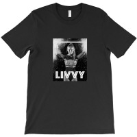 Black And White With Livvy Dunne T-shirt | Artistshot