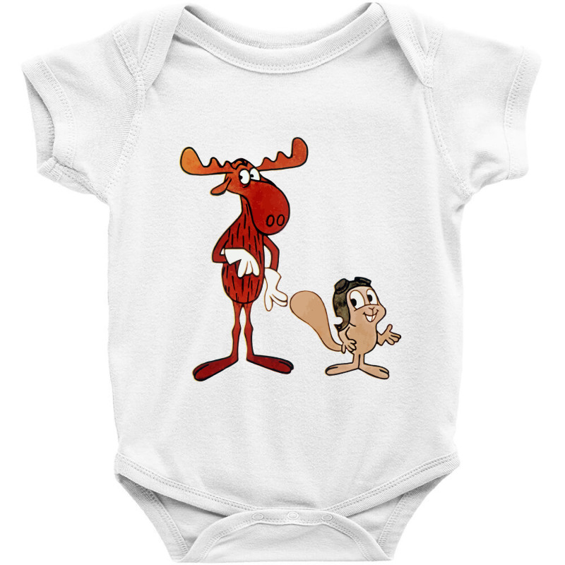 Rocky And Bullwinkle Baby Bodysuit by cm-arts | Artistshot