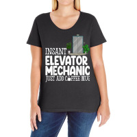 Instant Elevator Mechanic Just Add Coffee Mug Elevator Love T Shirt Ladies Curvy T-shirt | Artistshot