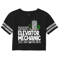 Instant Elevator Mechanic Just Add Coffee Mug Elevator Love T Shirt Scorecard Crop Tee | Artistshot