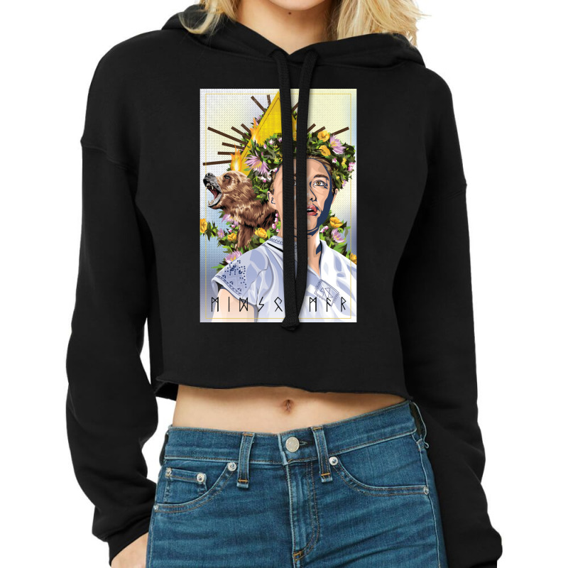 Midsommar Cropped Hoodie by cm-arts | Artistshot