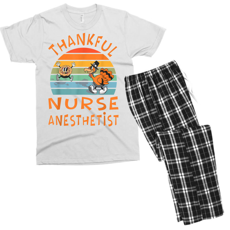 Nurse Anesthetist Job Funny Thanksgiving T Shirt Men's T-shirt Pajama Set | Artistshot