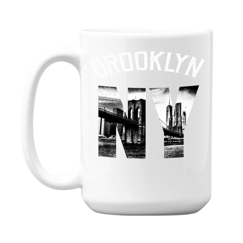 Brooklyn New York Skyline Hoodie Brooklyn Sweatshirt 15 Oz Coffee Mug | Artistshot