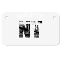 Brooklyn New York Skyline Hoodie Brooklyn Sweatshirt Motorcycle License Plate | Artistshot