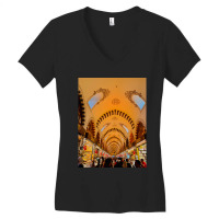 Istanbul  Fatih Market Women's V-neck T-shirt | Artistshot