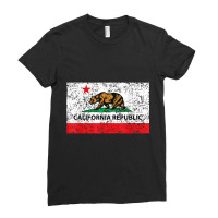 California Republic Cali Flag T Shirt Socal Norcal Cencal T Ladies Fitted T-shirt | Artistshot