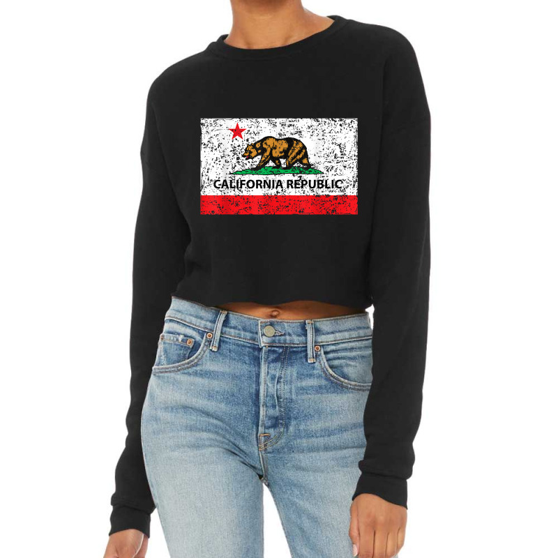 California Republic Cali Flag T Shirt Socal Norcal Cencal T Cropped Sweater by cm-arts | Artistshot