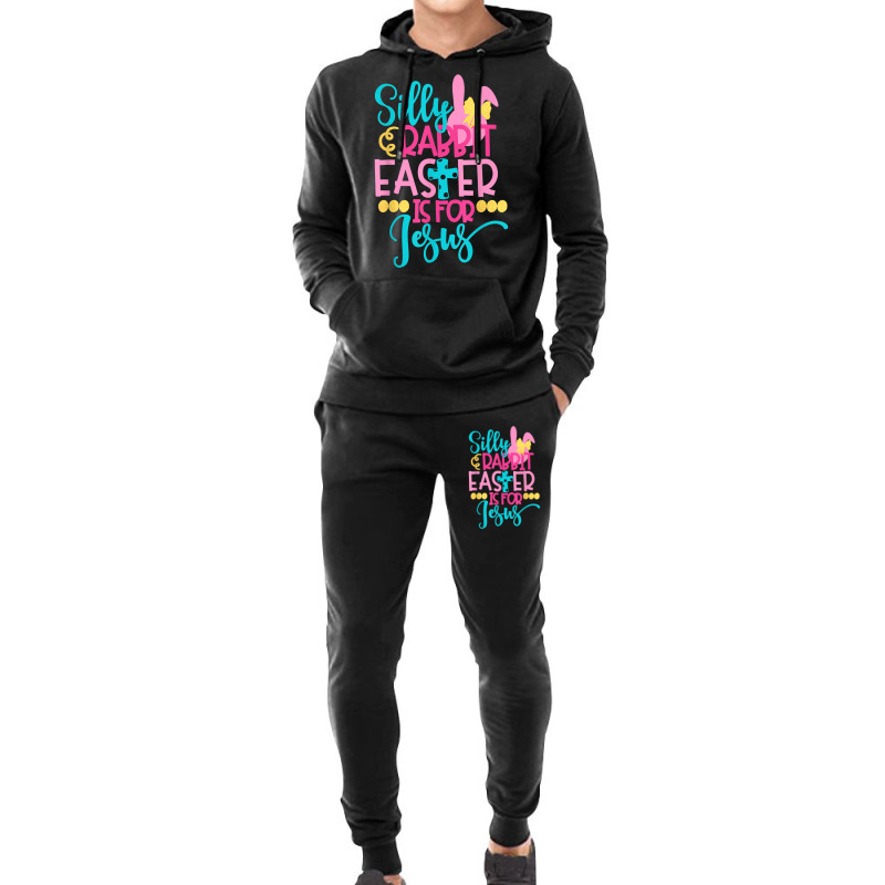 Silly Rabbit Easter Is For J.esus Christians Funny Easter Hoodie & Jogger Set | Artistshot