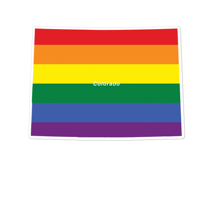 Colorado Rainbow Flag Sticker | Artistshot