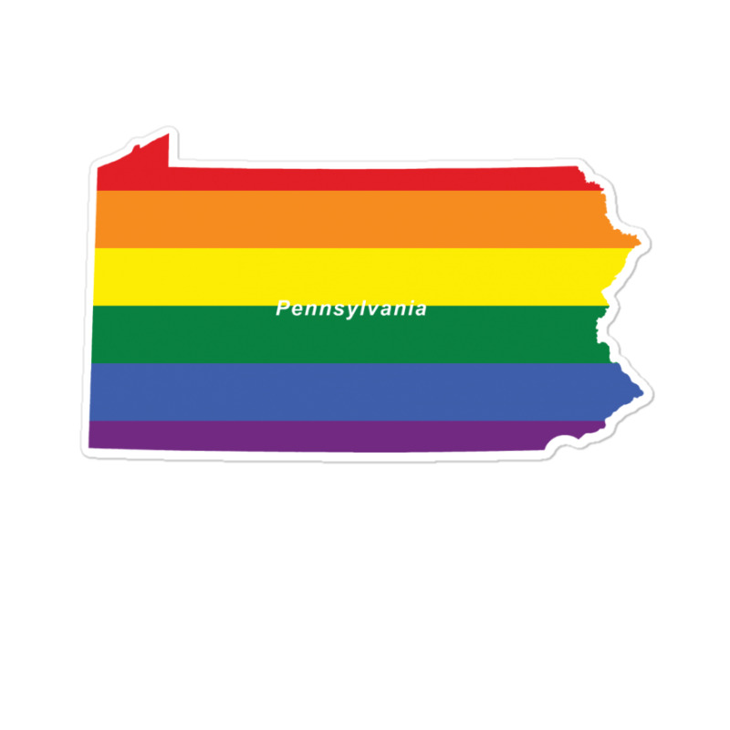 Pennsylvania Rainbow Flag Sticker | Artistshot