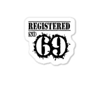 Registered No 69 Sticker | Artistshot