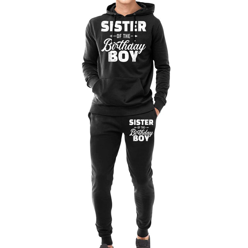 Sis.ter Of The Birthday Boys S.on Matching Family Hoodie & Jogger Set | Artistshot